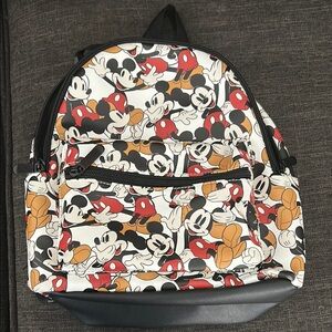 Disney Mickey Mouse Kids Backpack - Black, White, Red, Orange